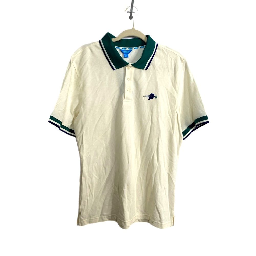Prince PickleBall Men’s Collared Ivory, Blue, Polo Shirt Size XXL NWT